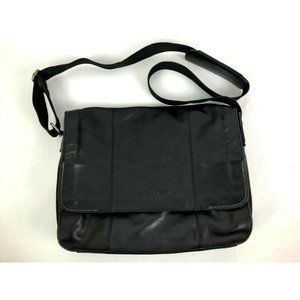 James Campbell Leather Messenger Bag  Lap Top Brie